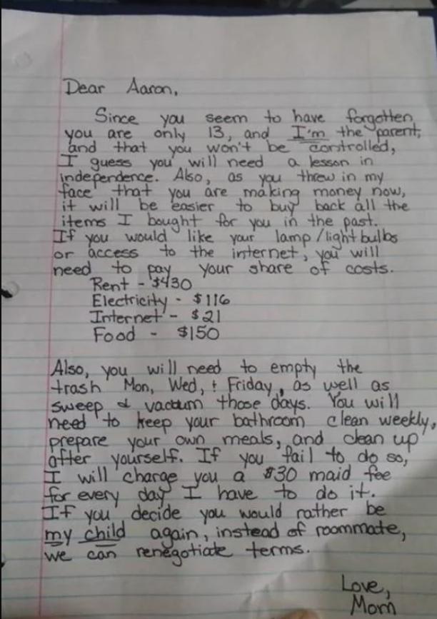 La carta enviada por una mamá a su hijo "youtuber" que no le hacía caso