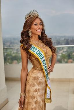 Estefanía Galeota cuando fue Miss Chile.