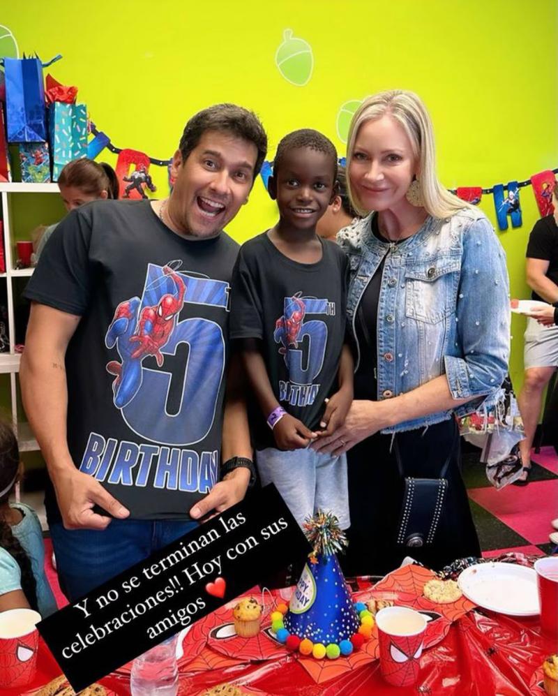 Marcela Vacarezza, Rafael Araneda y Benjamín