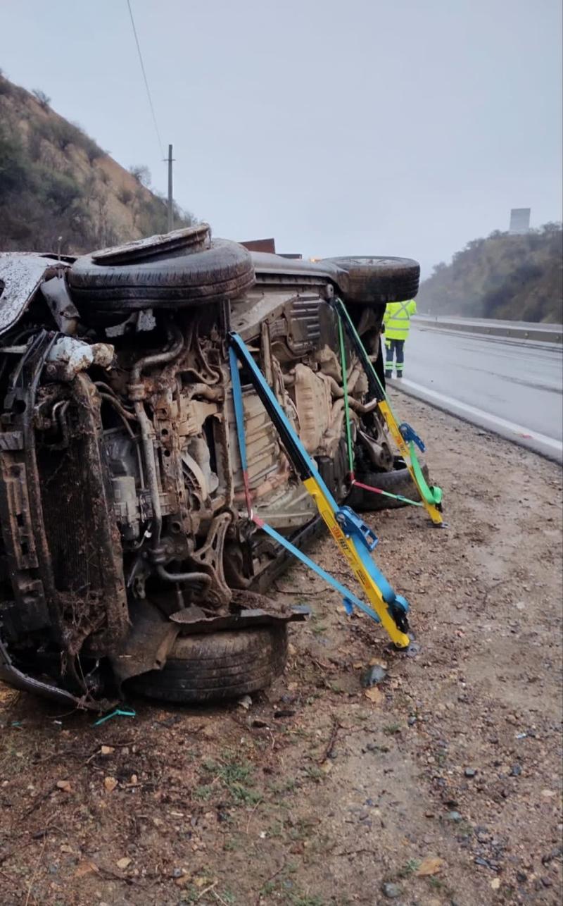 Auto de Patricia Maldonado tras accidente