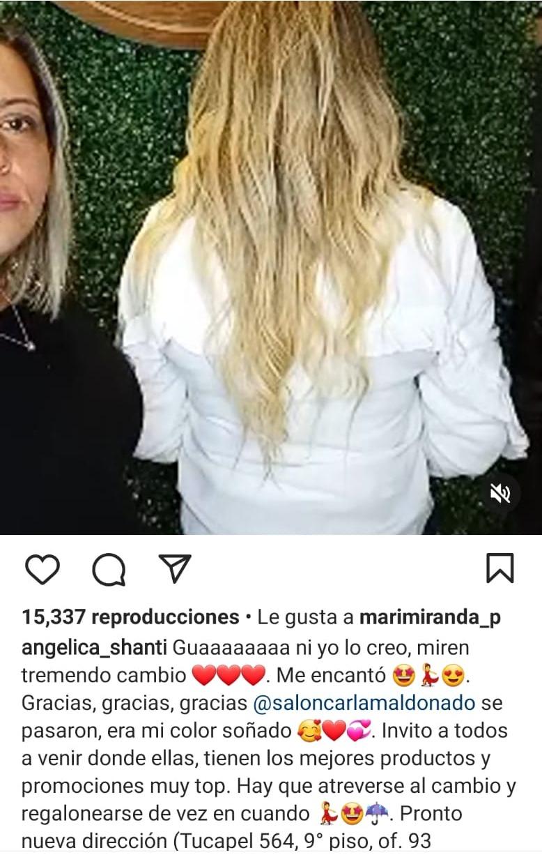 Nuevo look Angélica Sepúlveda