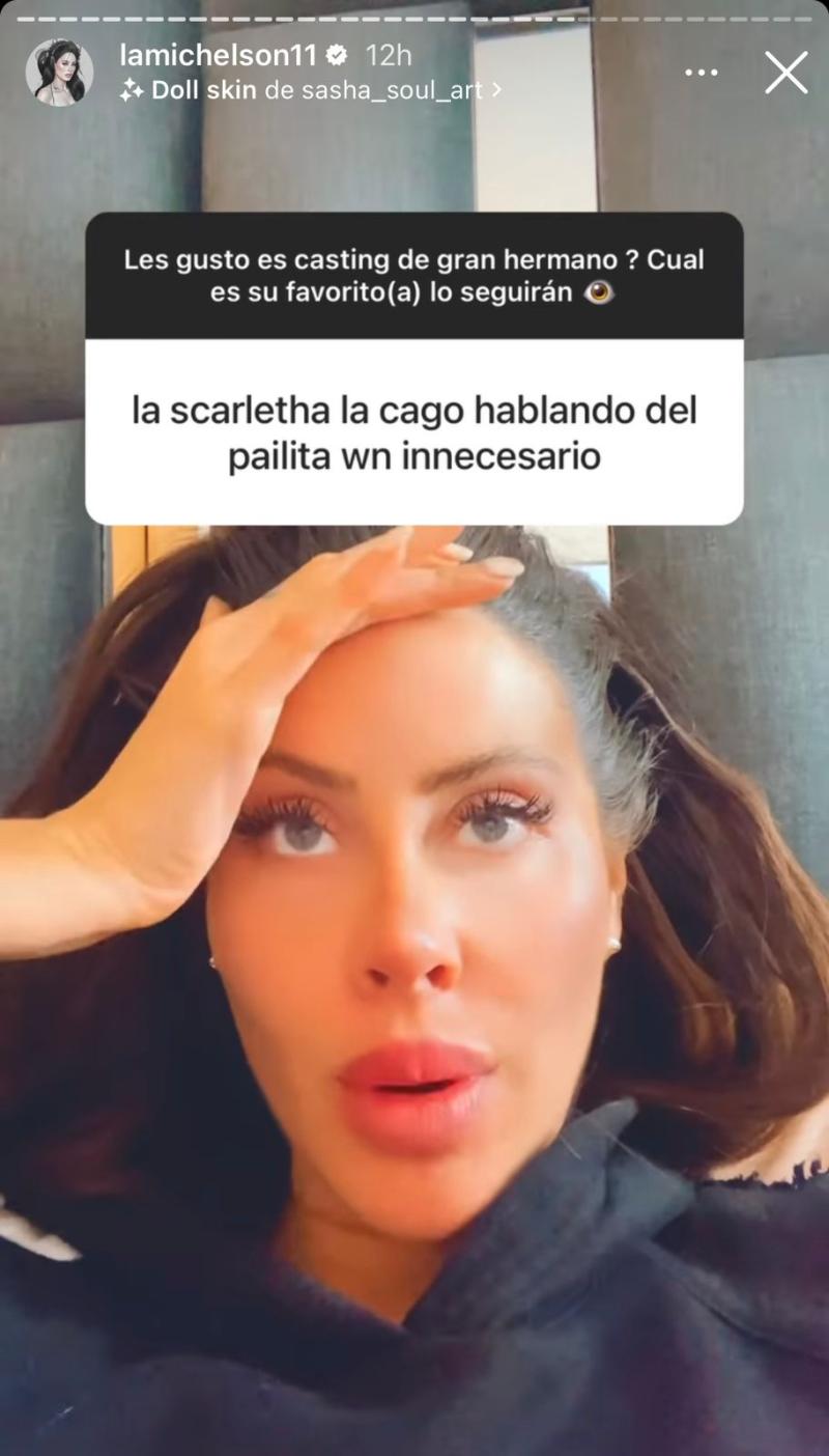 Ignacia Michelson sobre Skarleth Labra.