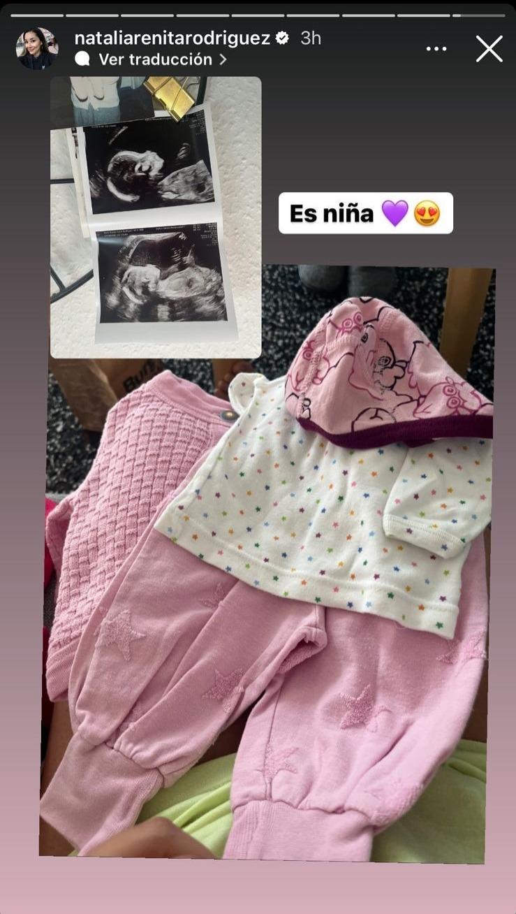 Natalia Rodríguez revela sexo de su bebé.