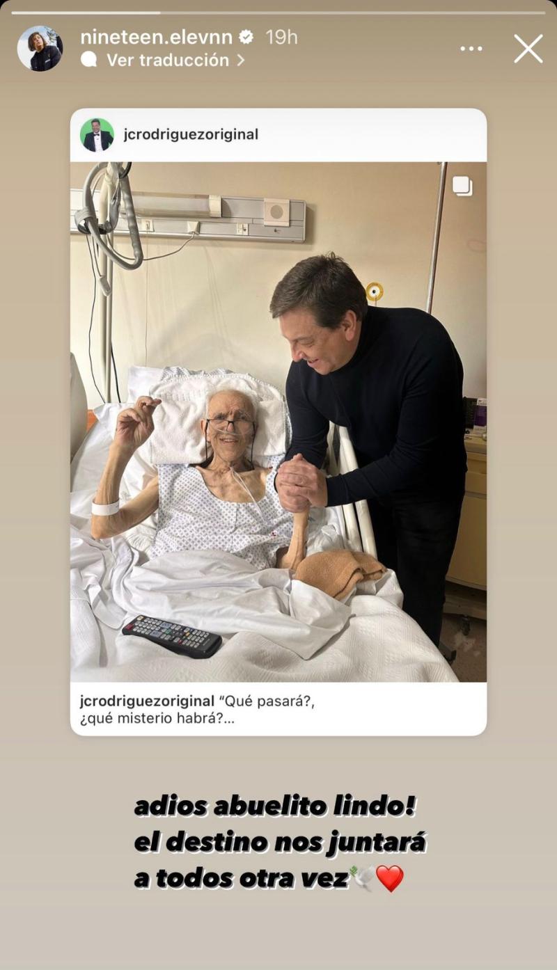 Hijo de Julio César Rodríguez despide a su abuelito.