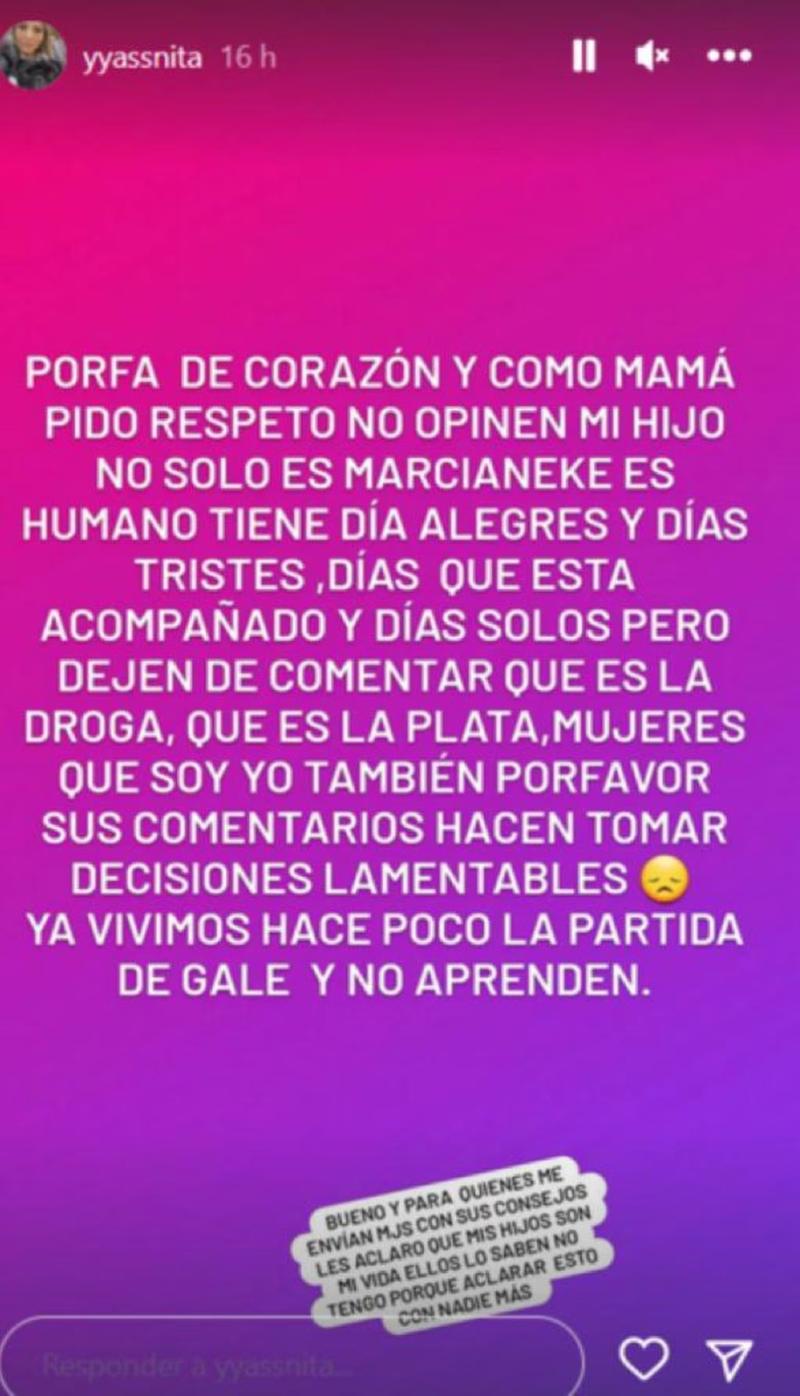 Mensaje mamá de Marcianeke