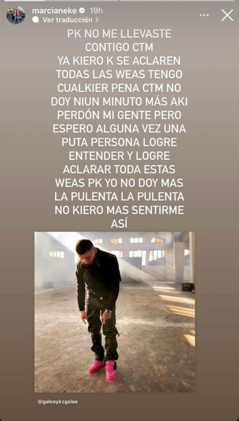 Mensaje de Marcianeke tras muerte de Galee Galee