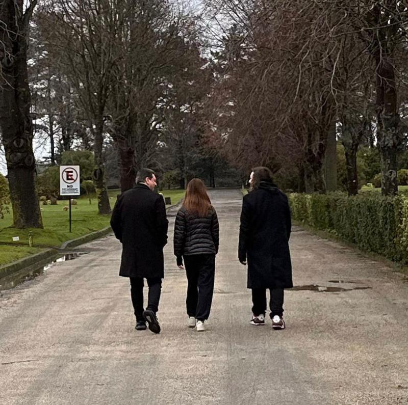 Julio César Rodríguez despide a su padre.