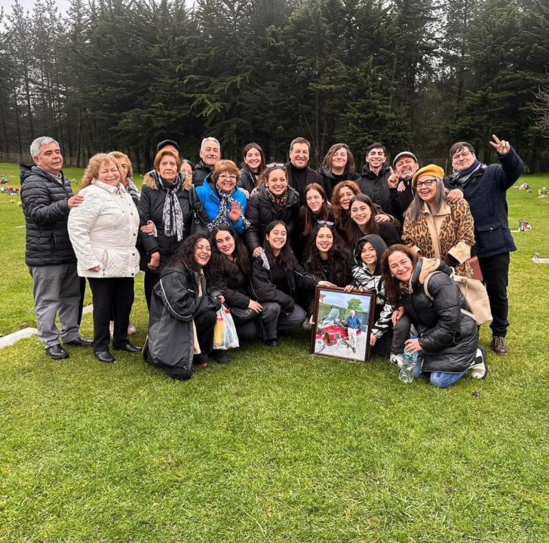 Emotiva despedida de Julio César Rodríguez a su padre.