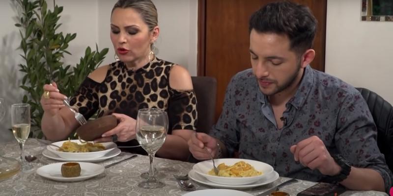 Yasmín Valdés y Hugo Valencia compartieron en "La divina comida"
