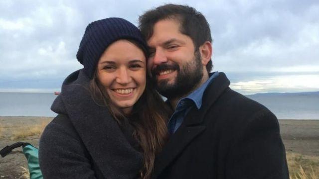 Presidente Boric e Irina Karamanos