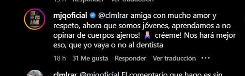 Respuesta de Coté Quintanilla