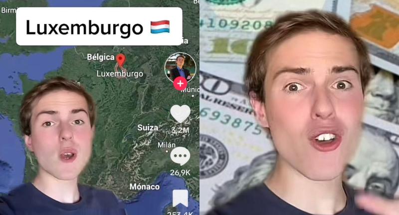 Tiktoker es viral al revelar el sueldo promedio del país más rico del mundo