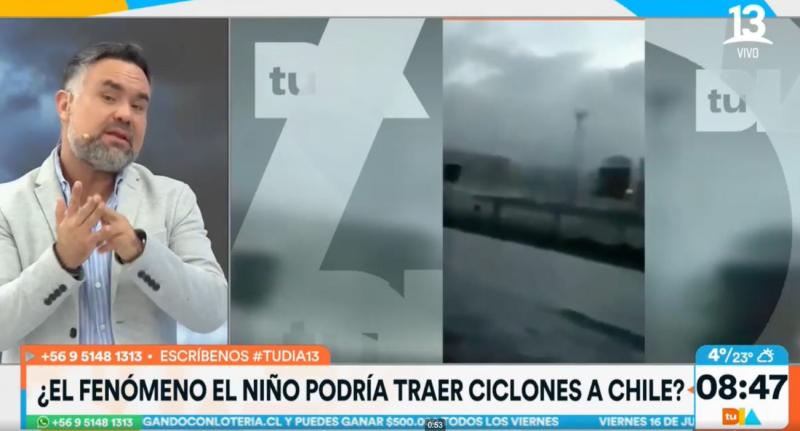 Fenómeno del Niño podría provocar tornados en Chile
