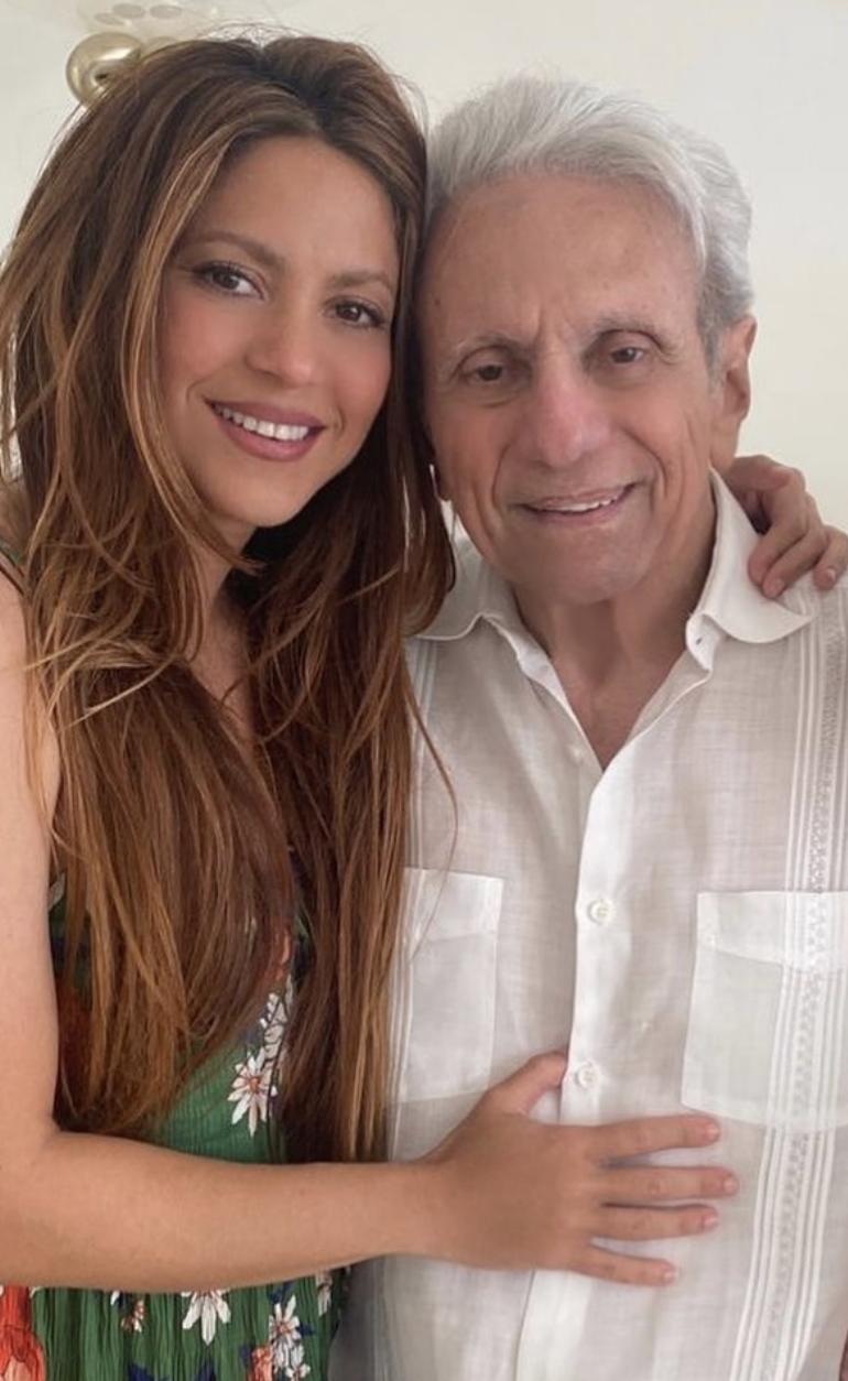 Shakira y su papá