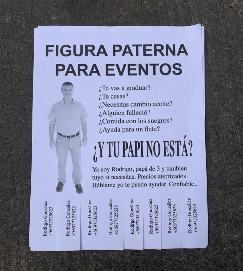 Se arrienda papá para todo evento