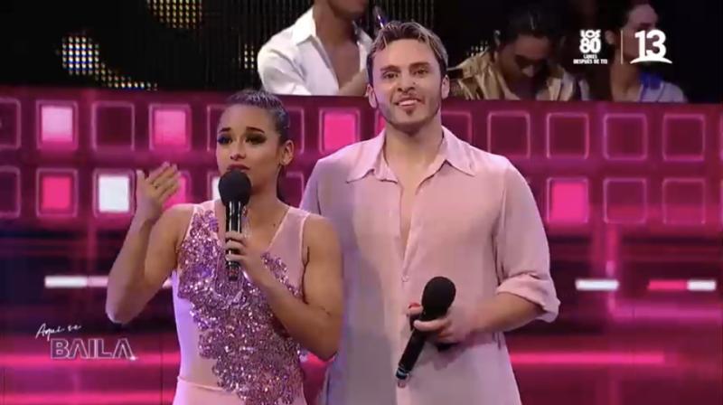 Fernanda Garcés bailó vendada durante toda su presentación