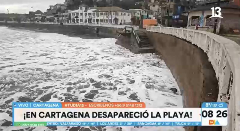 Desapareció la playa grande de Cartagena