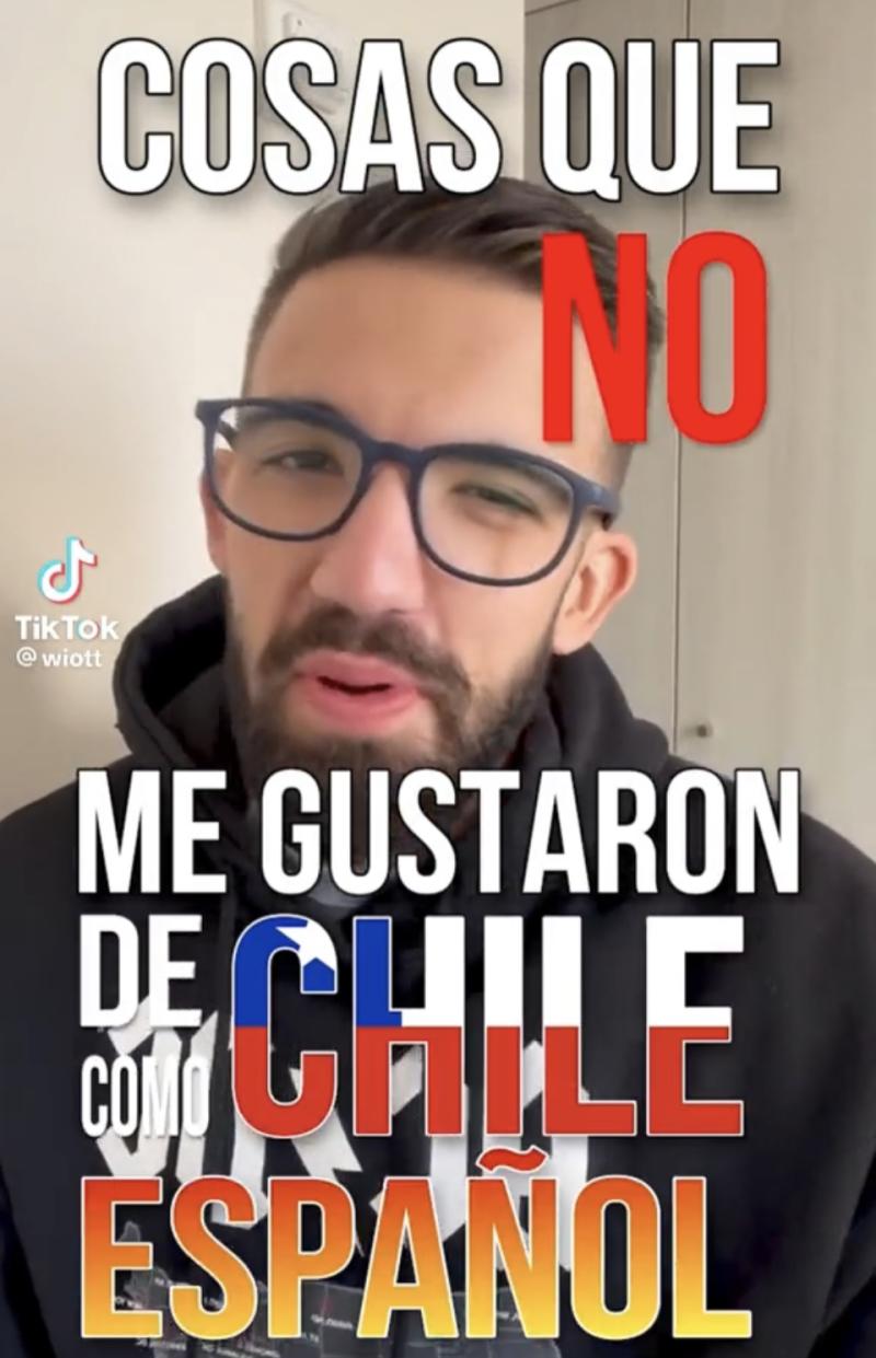Español se hace viral por decir las cosas que no los gustan de Chile