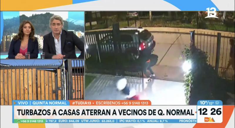 Vecinos de Quinta Normal atemorizados por turbazos a sus casas