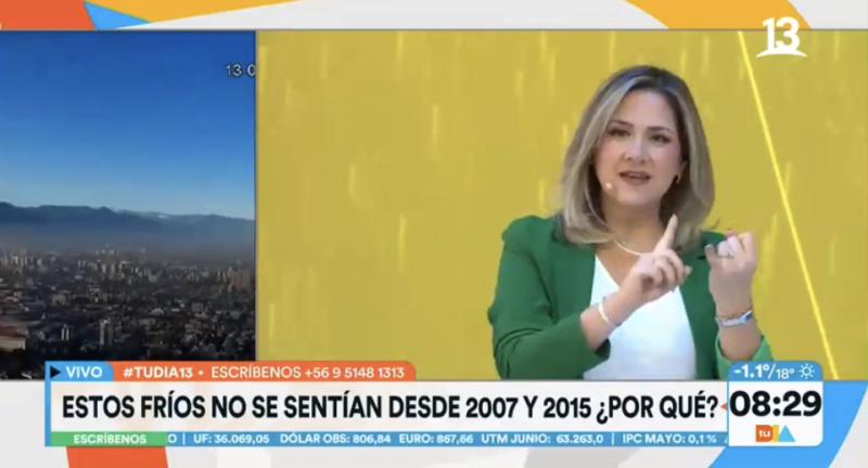 Michelle Adam adelantó detalles del invierno que se nos viene este año en Chile