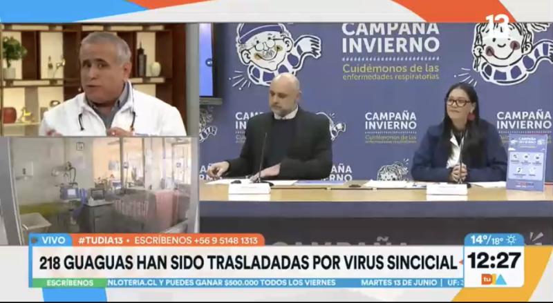 Virus sincicial obliga a trasladar a 218 guaguas por falta de camas