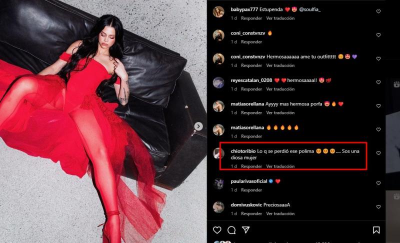 Comentario en post de Soulfia