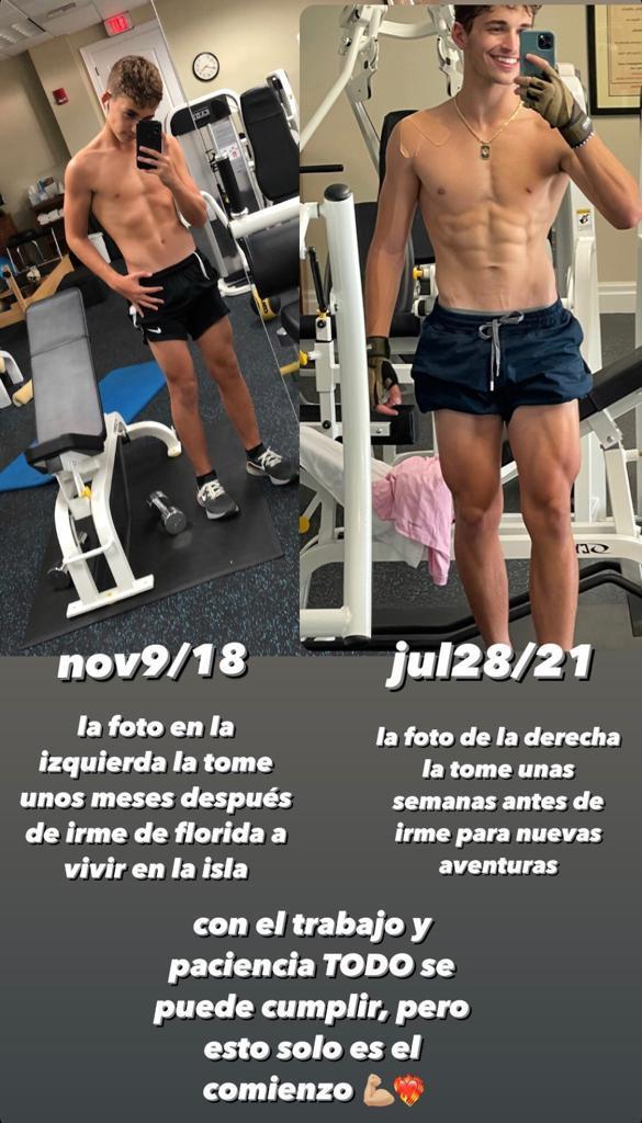 El antes y el después del hijo de Leonardo Farkas