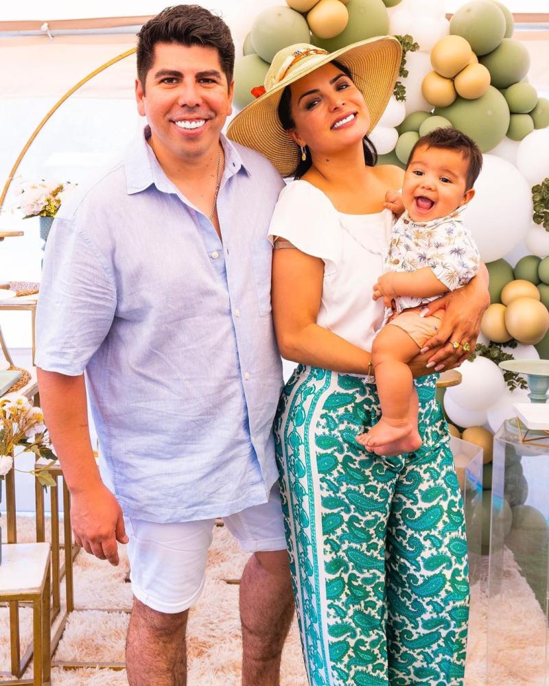 Mariela Montero y su familia