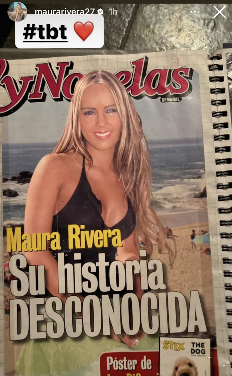 Maura Rivera sorprende con fotos del recuerdo