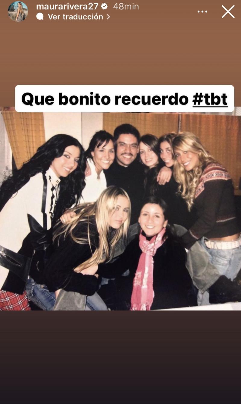 Maura Rivera comparte fotos del pasado, junto a ex integrantes de Rojo