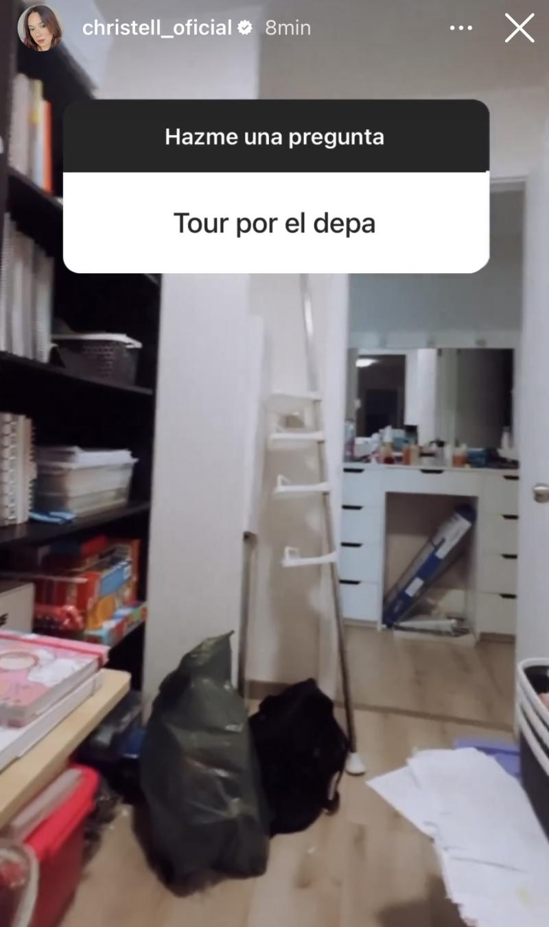 Christell Rodríguez muestra parte de su nuevo departamento