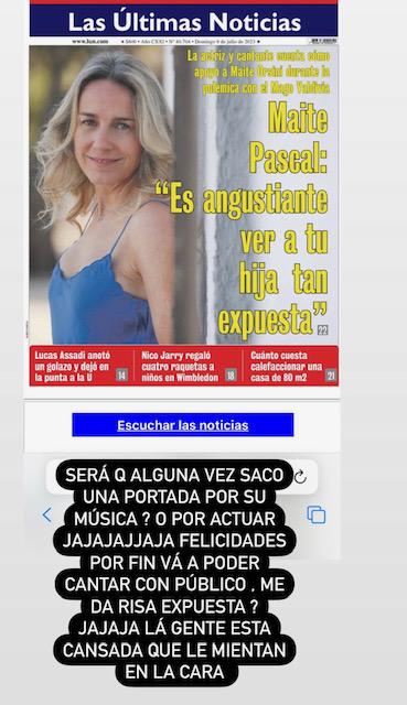 Daniela Aránguiz se lanzó contra Maite Pascal, madre de la diputada Maite Orsini