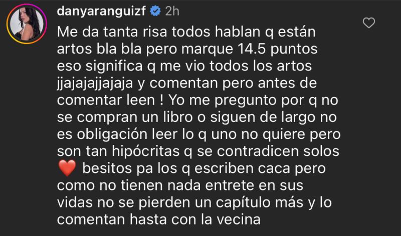 La feroz respuesta de Daniela Aránguiz contra quienes la critican