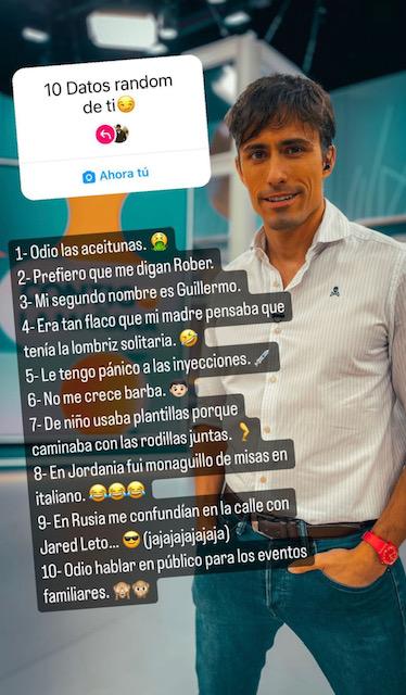 Las 10 curiosidades de Roberto Cox