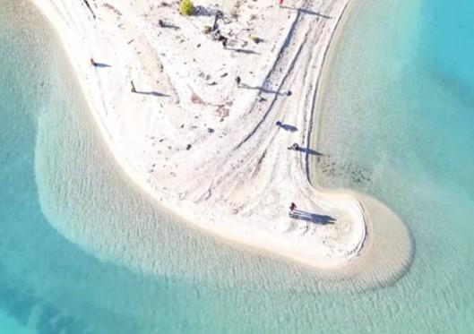 Playa caribeña en Chile