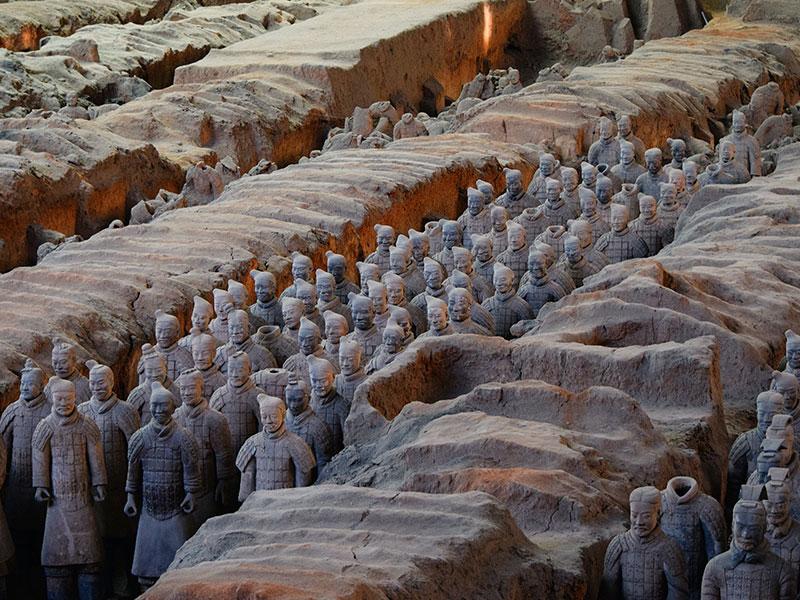 GUERREROS DE TERRACOTA EN XI'AN