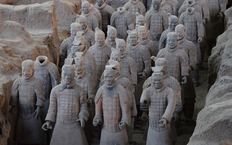 GUERREROS DE TERRACOTA EN XI'AN