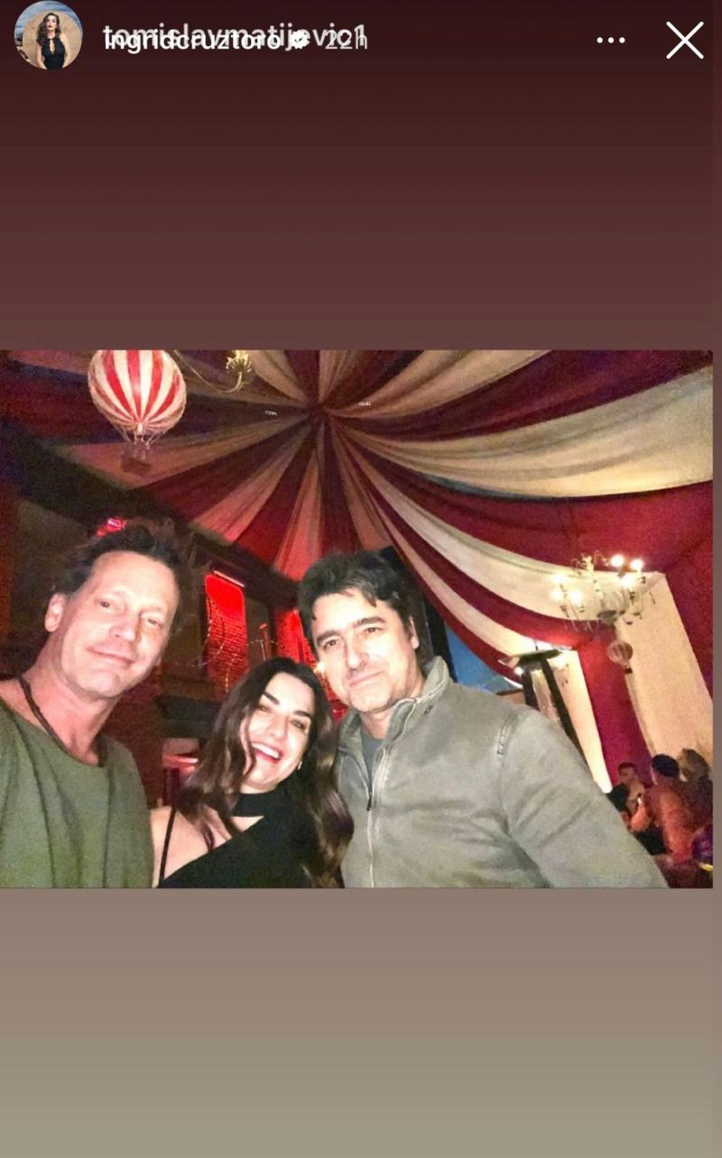 Ingrid Cruz junto a Zabaleta en celebración de cumpleaños.