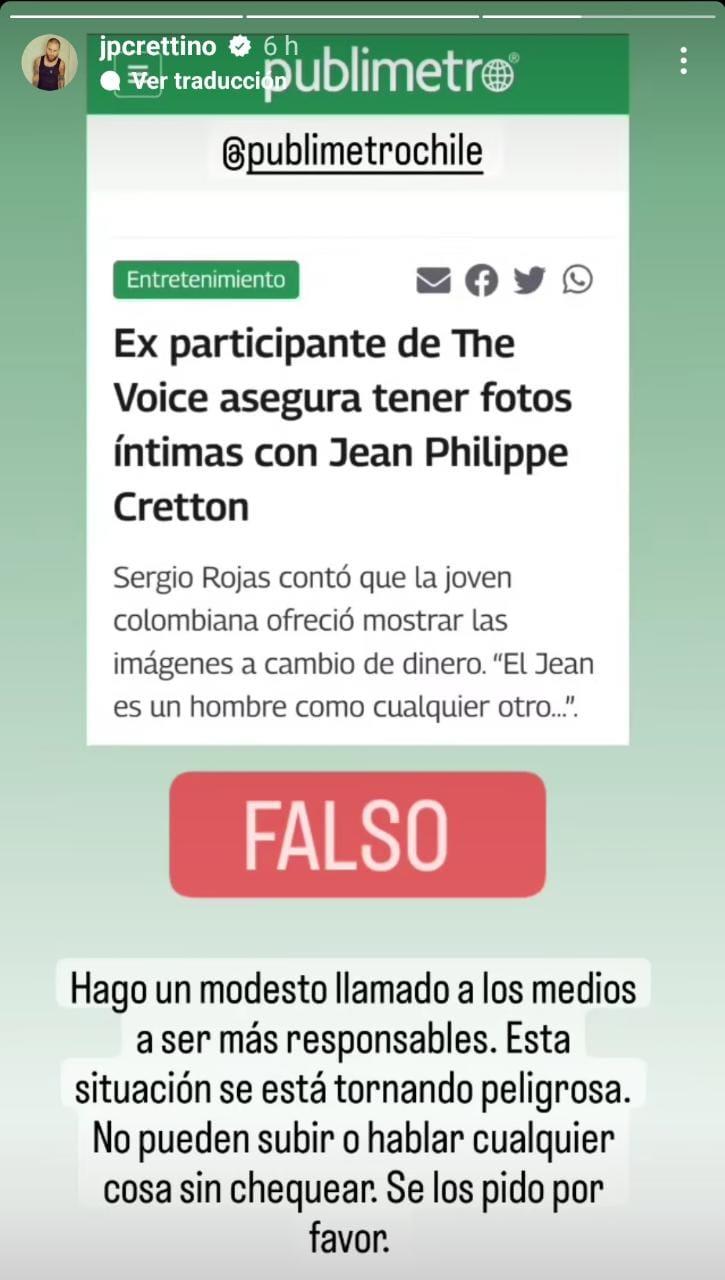 Reacción de JP Cretton.