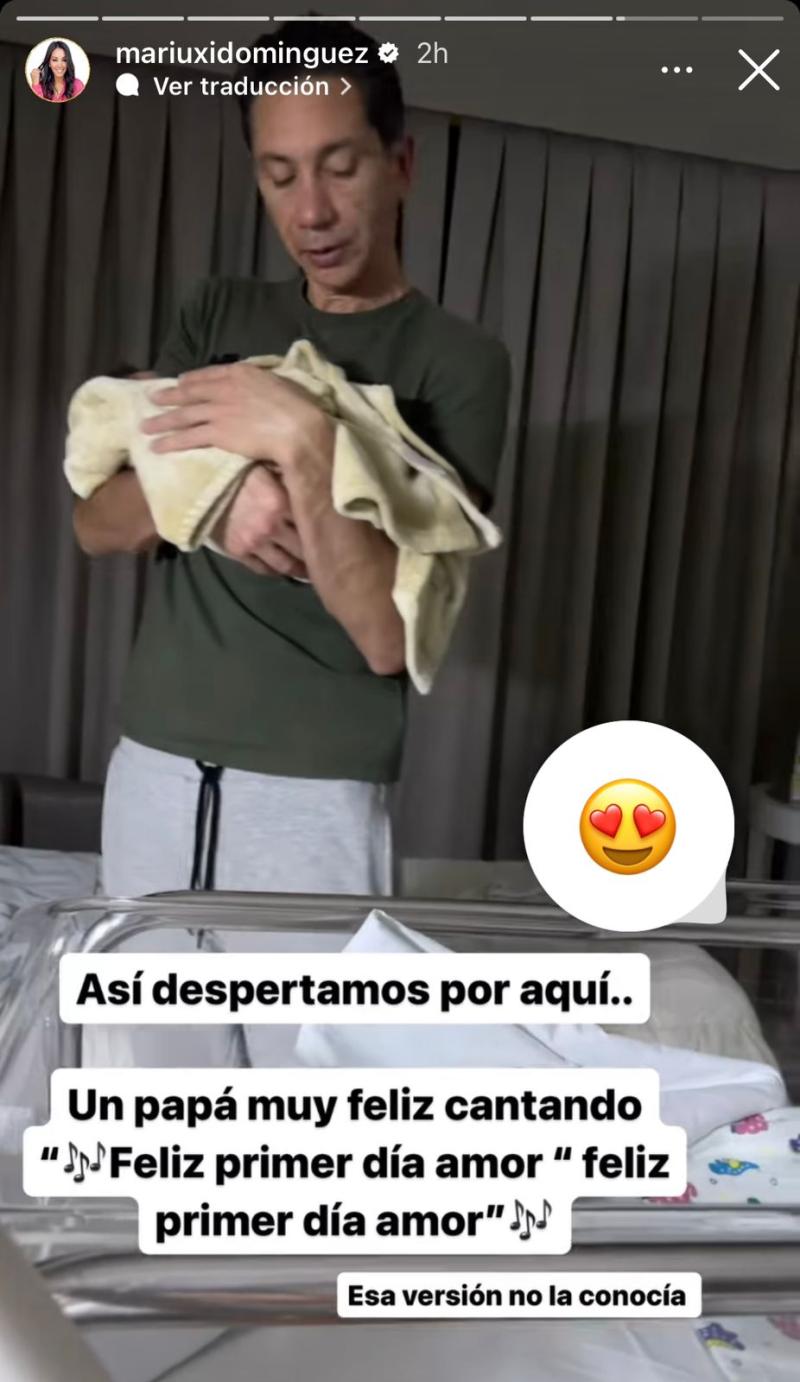 Mariuxi Domínguez anunció el nacimiento de su hija.