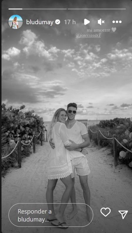 Blu Dumay, hija de María Alberó y su pareja