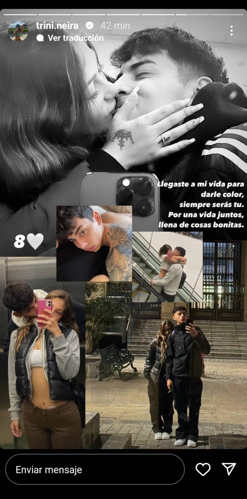 Trini Neira y su pololo celebran 8 meses