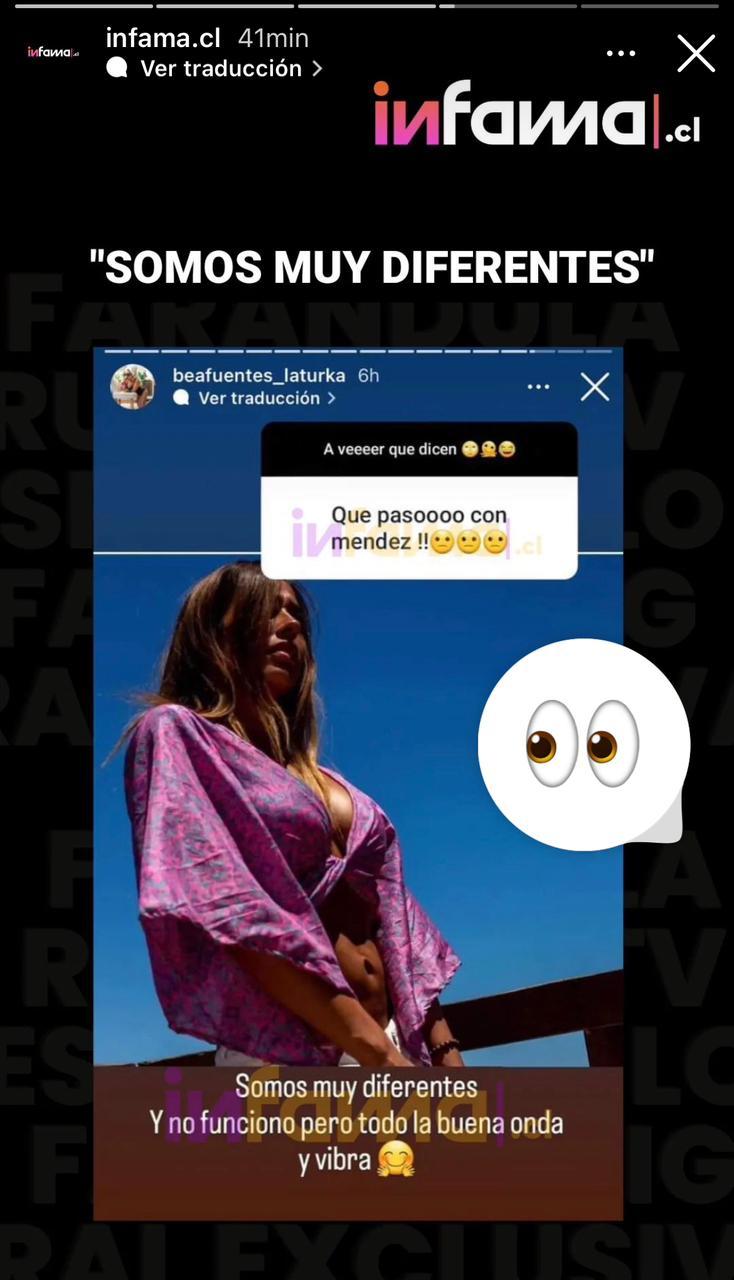 Pareja de DJ Méndez confirma quiebre.