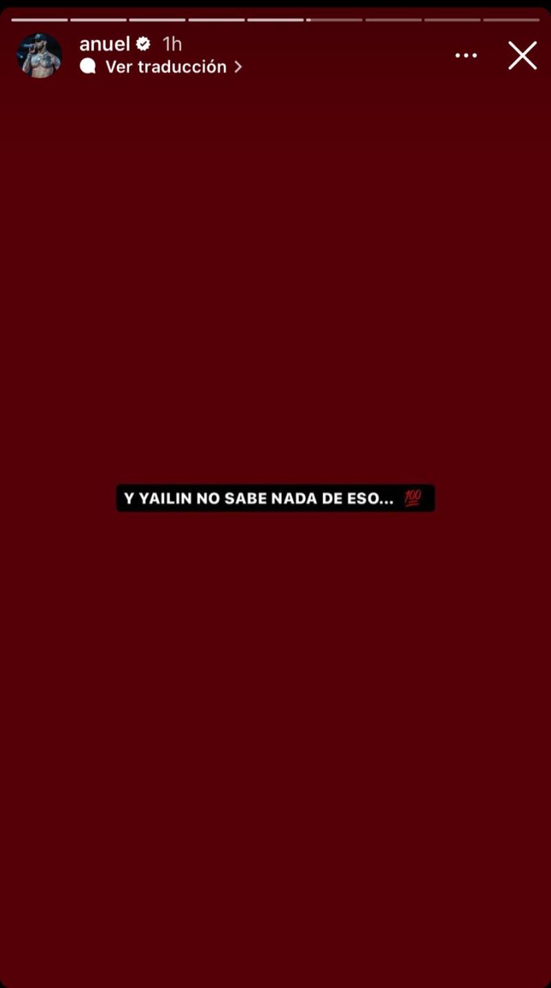 Anuel saca a la luz graves acusaciones en contra de nueva pareja de Yailin.