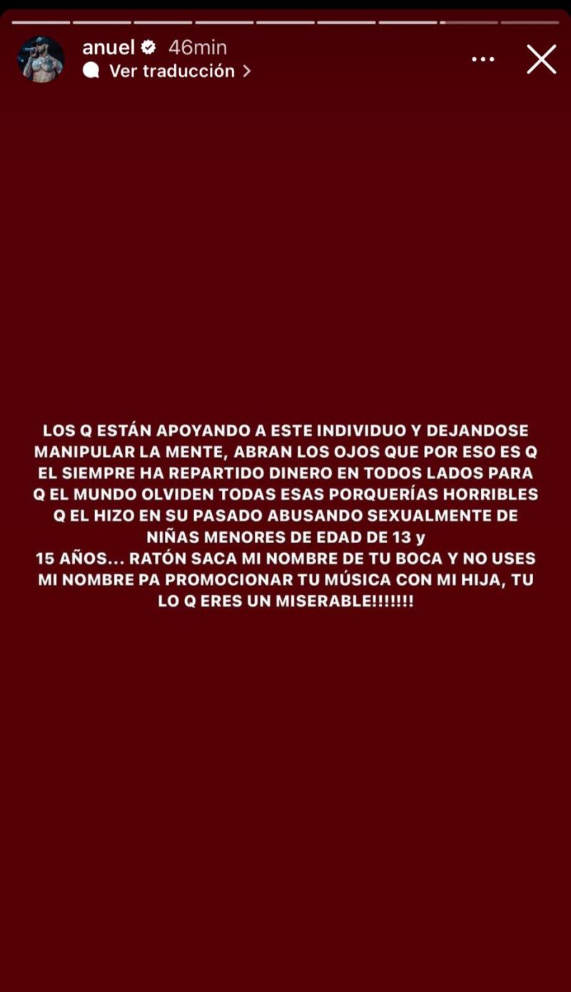 Anuel saca a la luz graves acusaciones en contra de nueva pareja de Yailin.