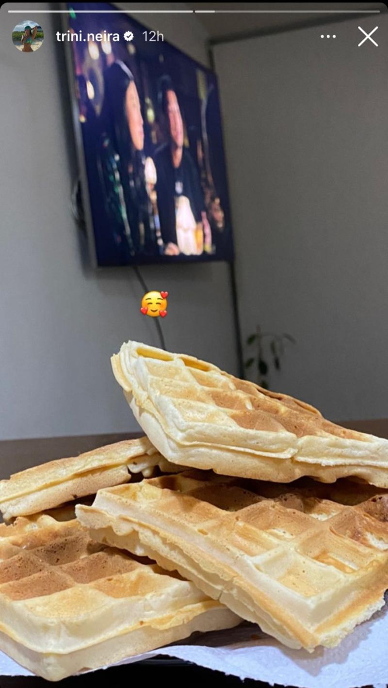 Cena de Trini Neira y su pololo