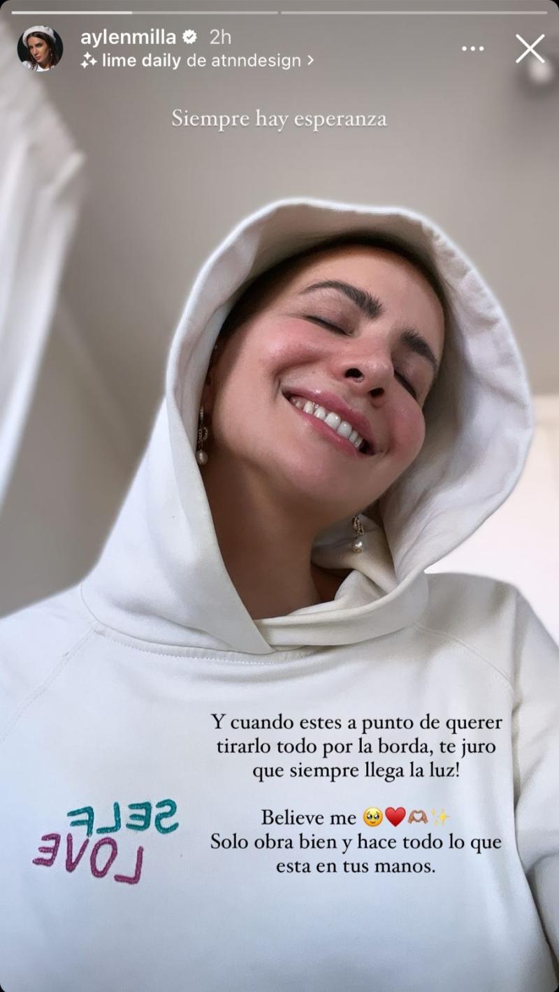 Mensaje de Aylén Milla