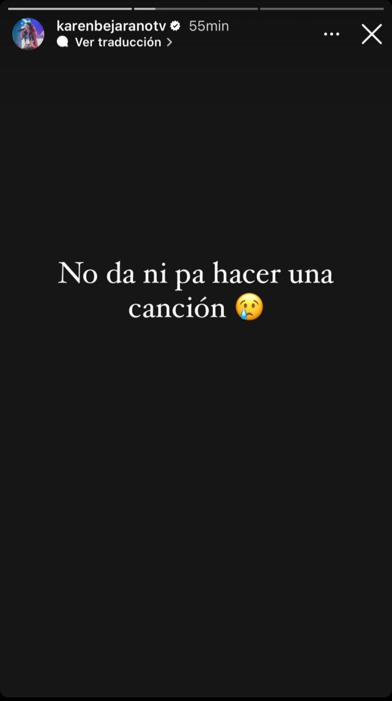 Mensaje de Karen Bejarano