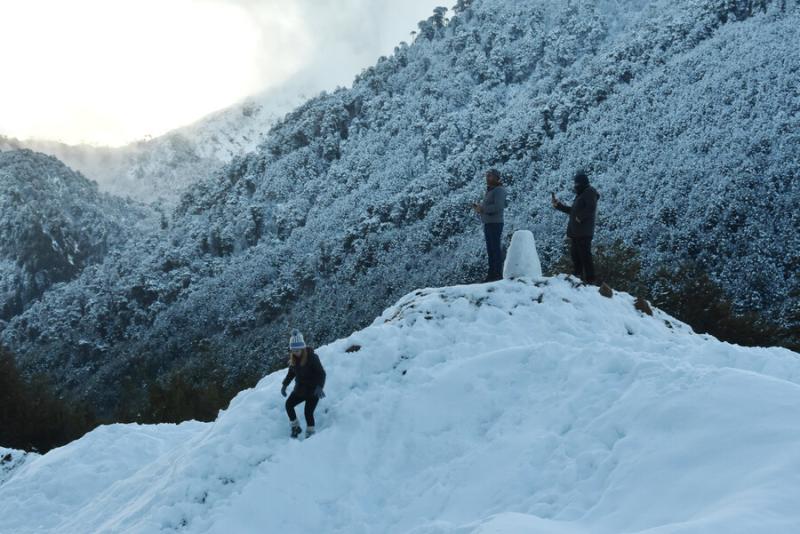 En distintas comunas habrá chubascos de nieve - Agencia Uno