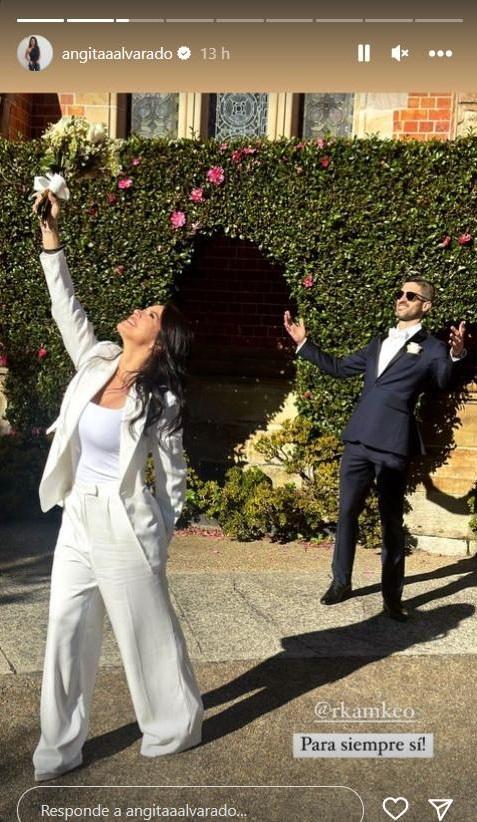 Angie Alvarado se casó con Rodolfo Kamke